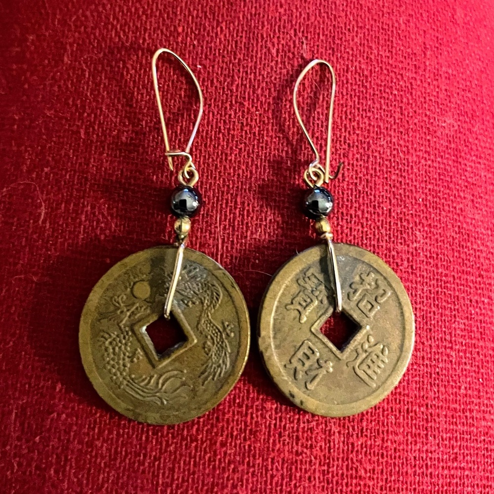Vintage-Inspired  Coin Earrings